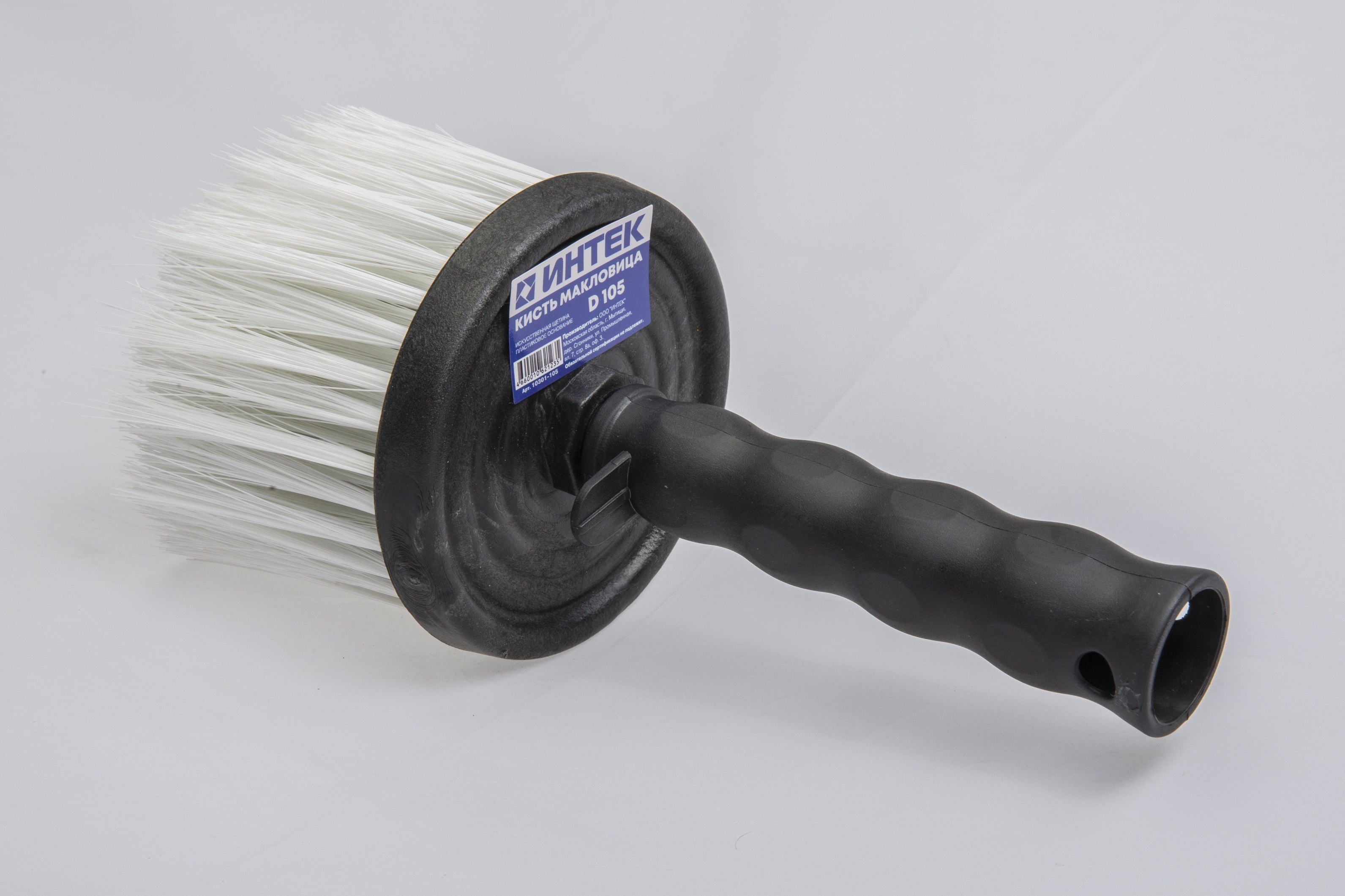 Купить Кисть макловица круглая Интек 105мм искусственная щетина оптом в Москве от производителя