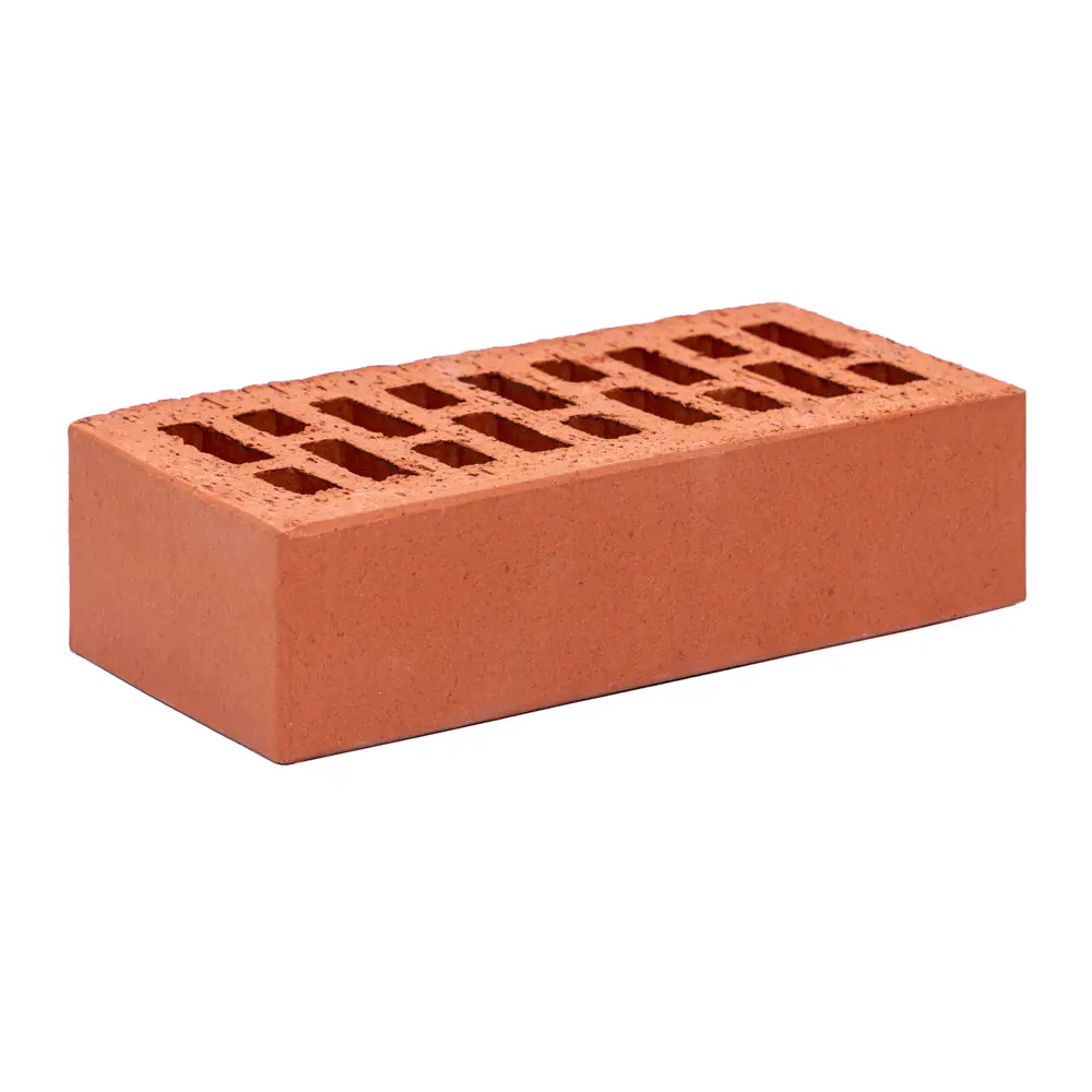 Купить Кирпич фасадный клинкерный пустотелый Керамин М200 красный гладкий 250×120×65 мм оптом в Москве от производителя